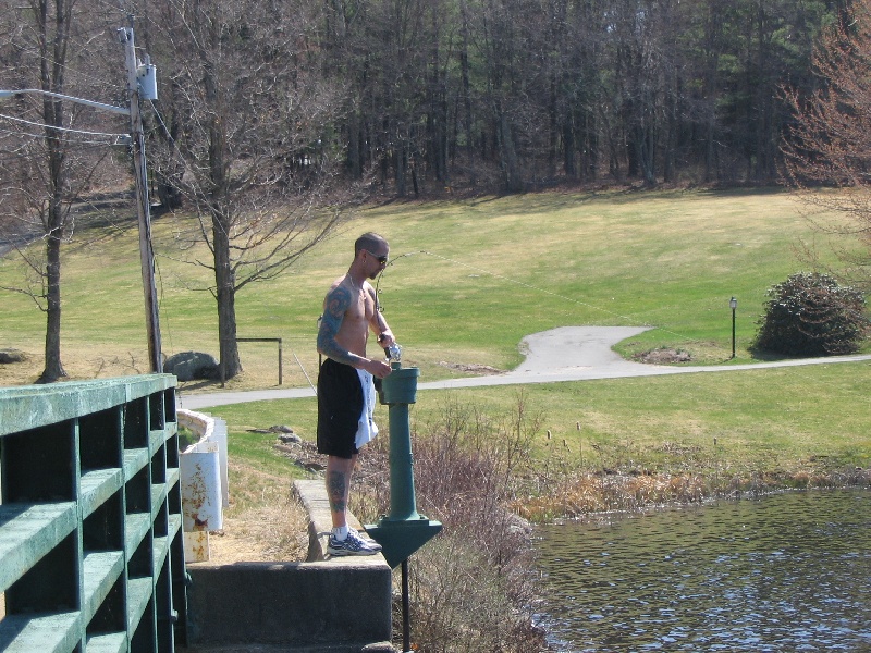 mill pond bridge/public fishin